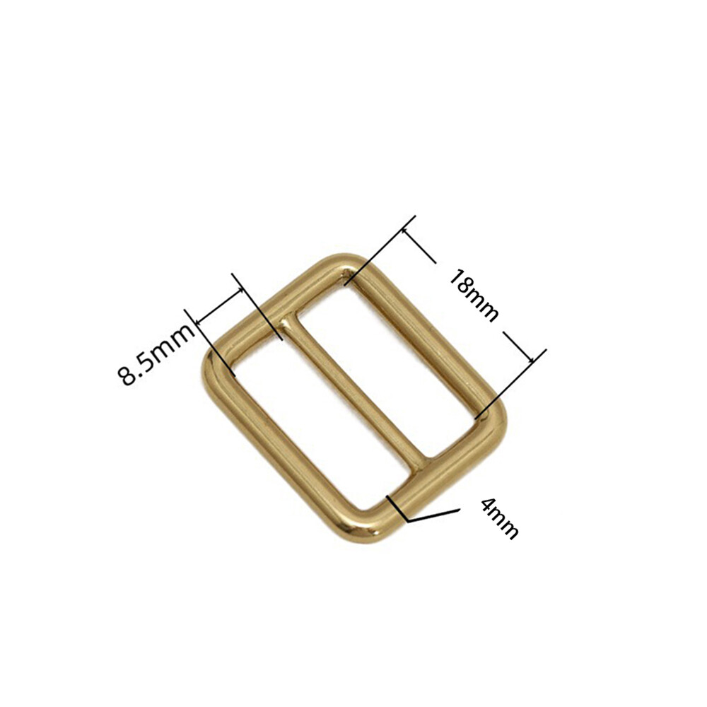 Metal Leather Bag Strap Belt Adjust Tri-Glide Buckle Slider Rectangle O Ring