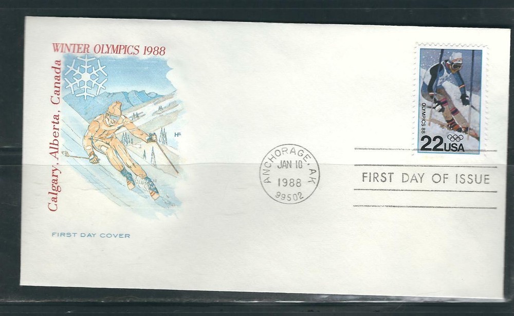 US SC# 2369 Winter Olympics Calgary FDC. HF Cachet