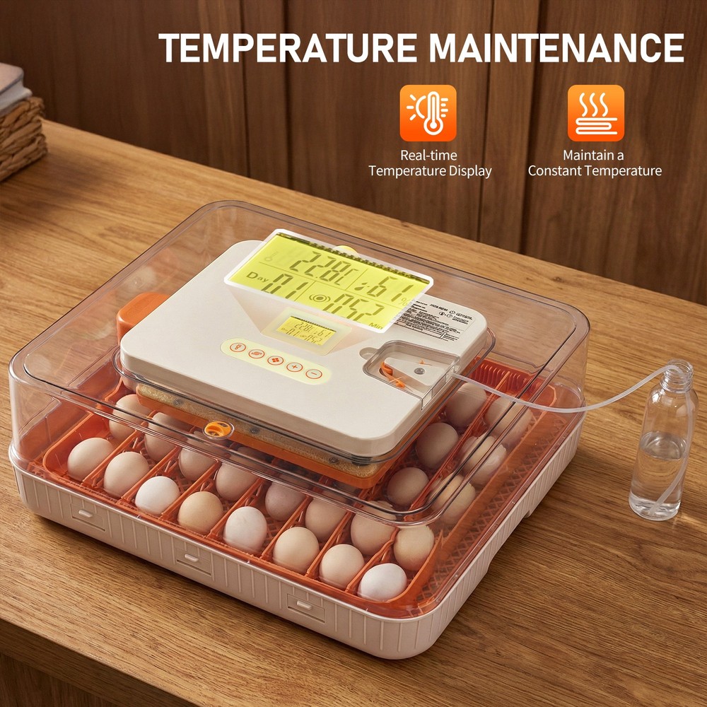 56 Egg Incubator with Automatic Egg Turning and Humidity Control Incubators