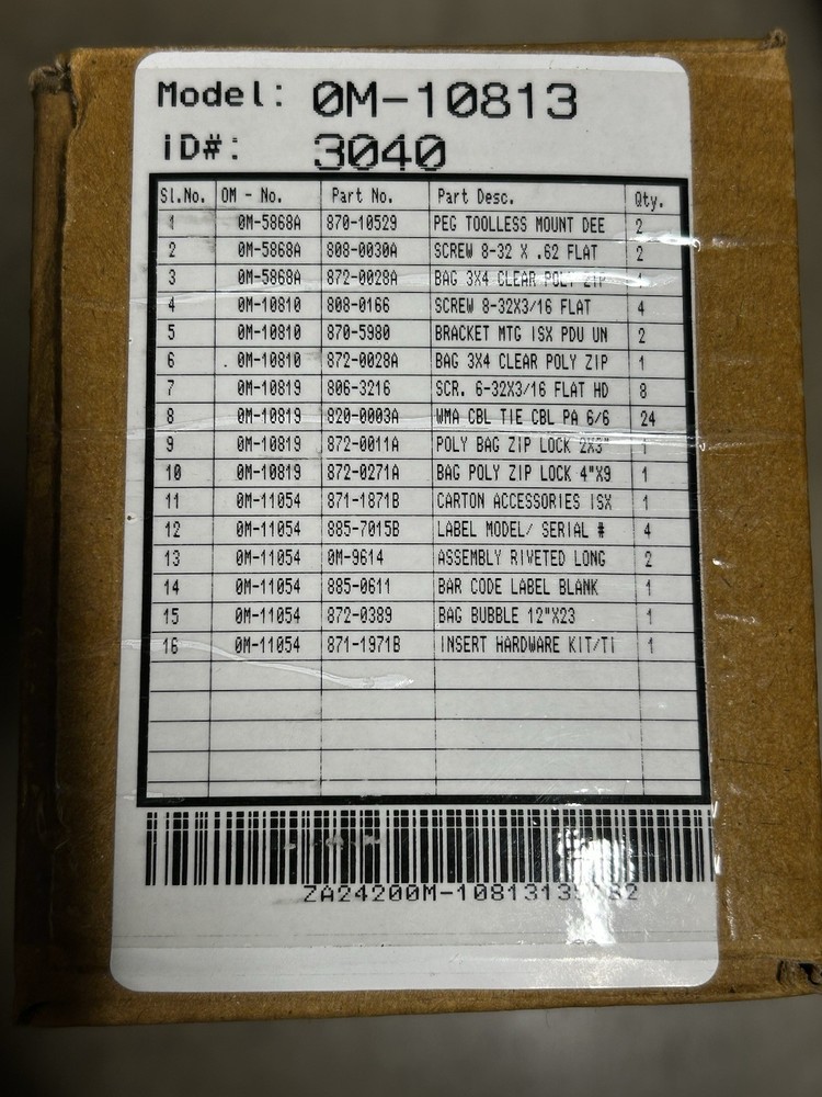 NEW SEALED APC Accessori Kit Assy Basic Pdu OM-10813