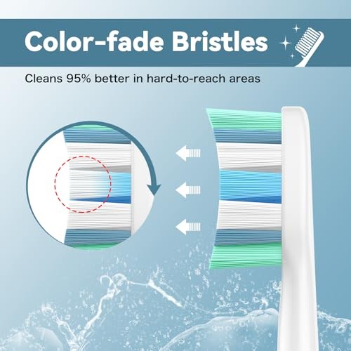 Philips Sonicare Replacement Toothbrush Heads, 8 Pack, Soft Bristles