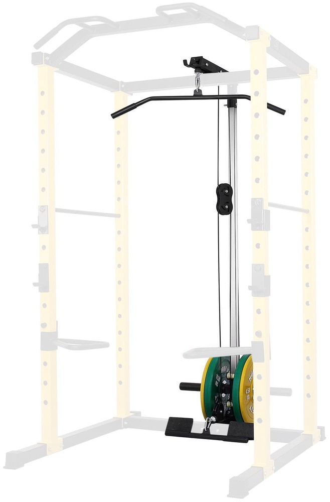 1000 Lb Capacity Adjustable Power Cage Rack Lat Pull Down Cable Crossover New