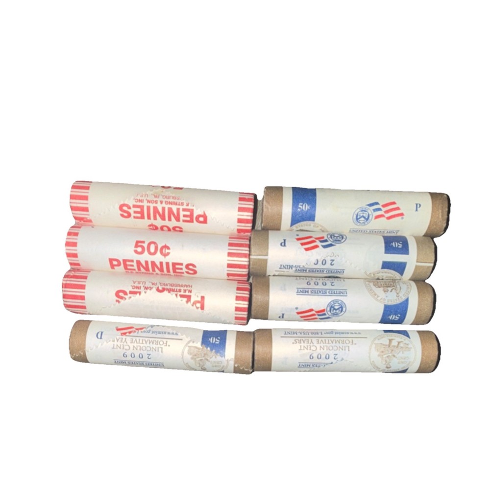 2009 Lincoln Bicentennial Cent Rolls P D Uncirculated Formative Years