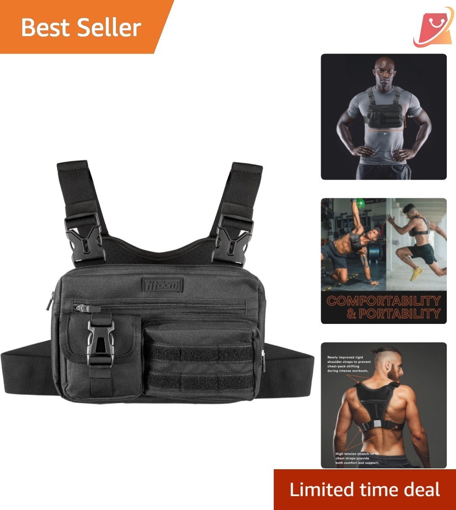 Running Chest Pack Lightweight Polyester Multiple Compartments Phone Holder