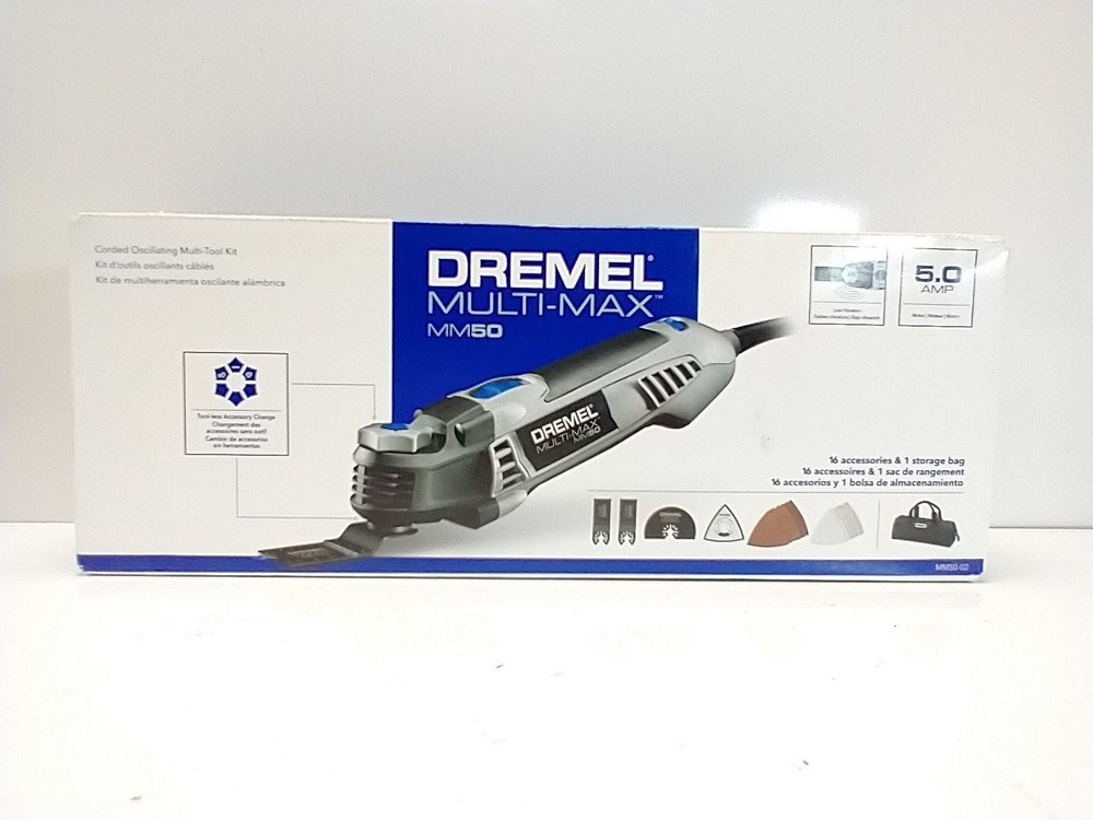 Dremel MM50 Multi-Max Corded 16pc Oscillating Multi-Tool Kit, New Sealed