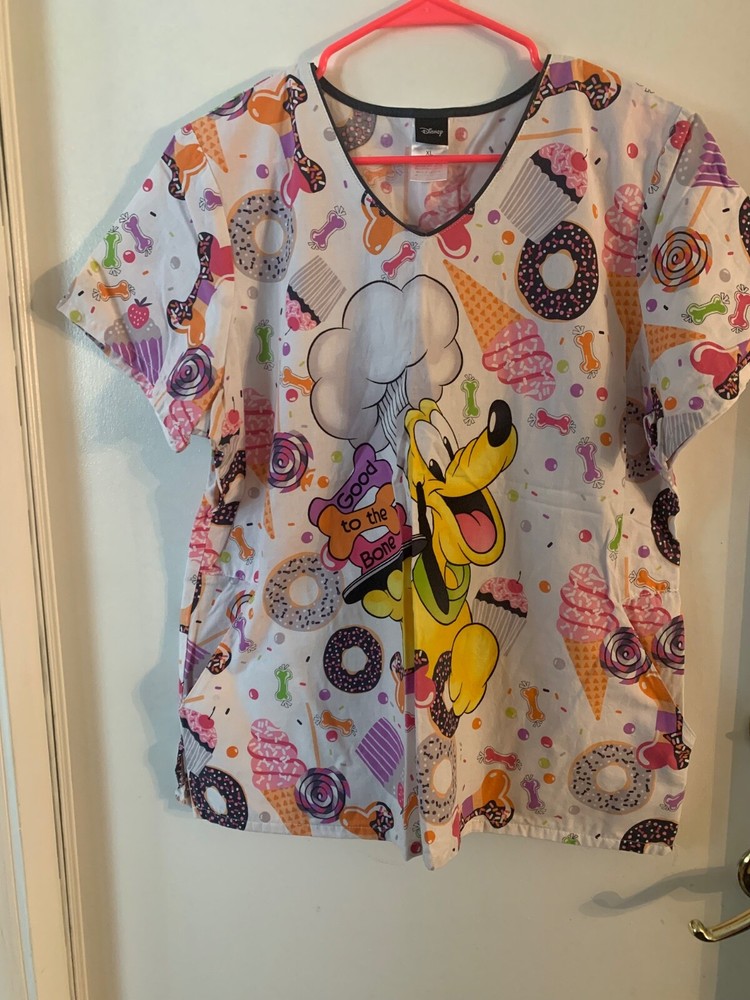 Disney Pluto Scrub Top size XL