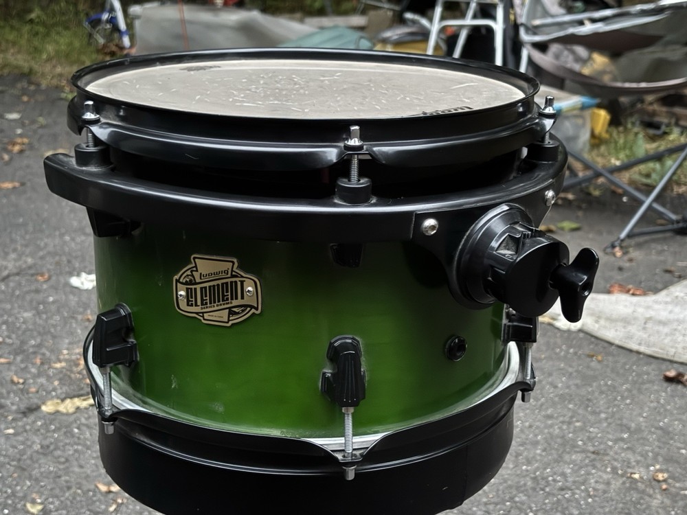 Ludwig Element Evolution 100th 12 x 9" Rack Tom Drum Green Fade