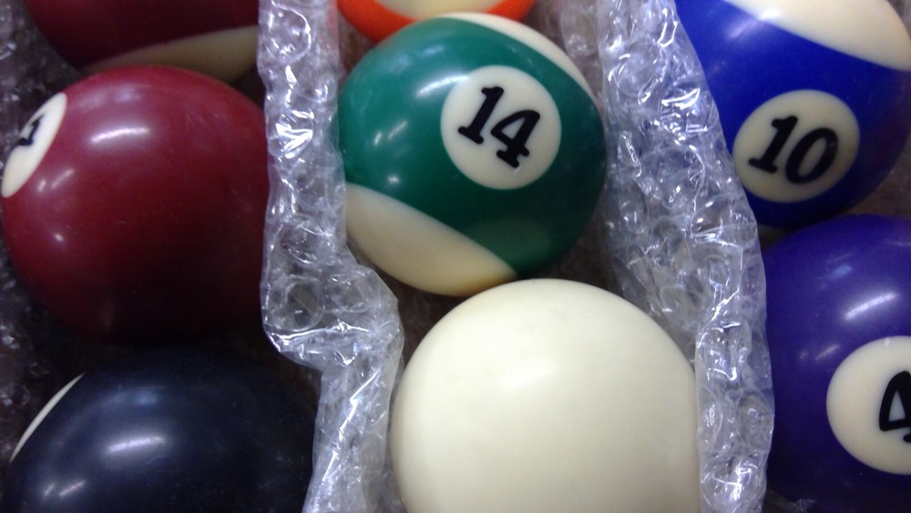 Complete Set Standard 2 1/4" Pool/Billiard Balls
