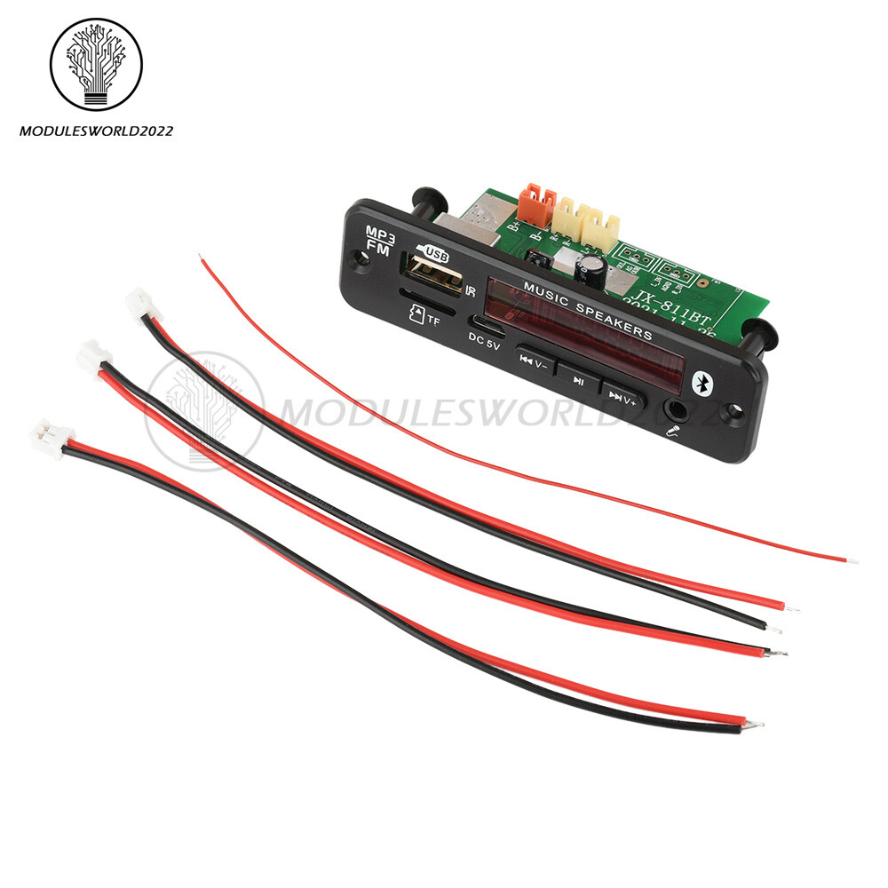 2*20W Amplifier Stereo DIY MP3 Decoder Board Bluetooth 5.0 Car FM Radio Module