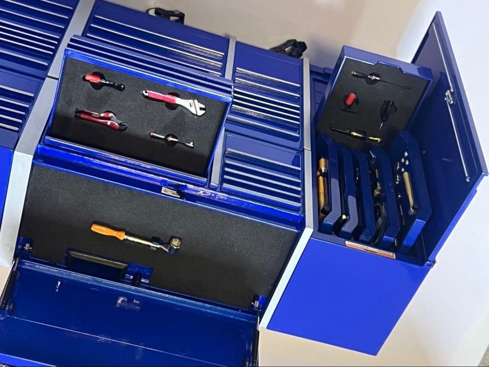 Snap-on 1/8 Miniature Toolbox Full Set, Blue