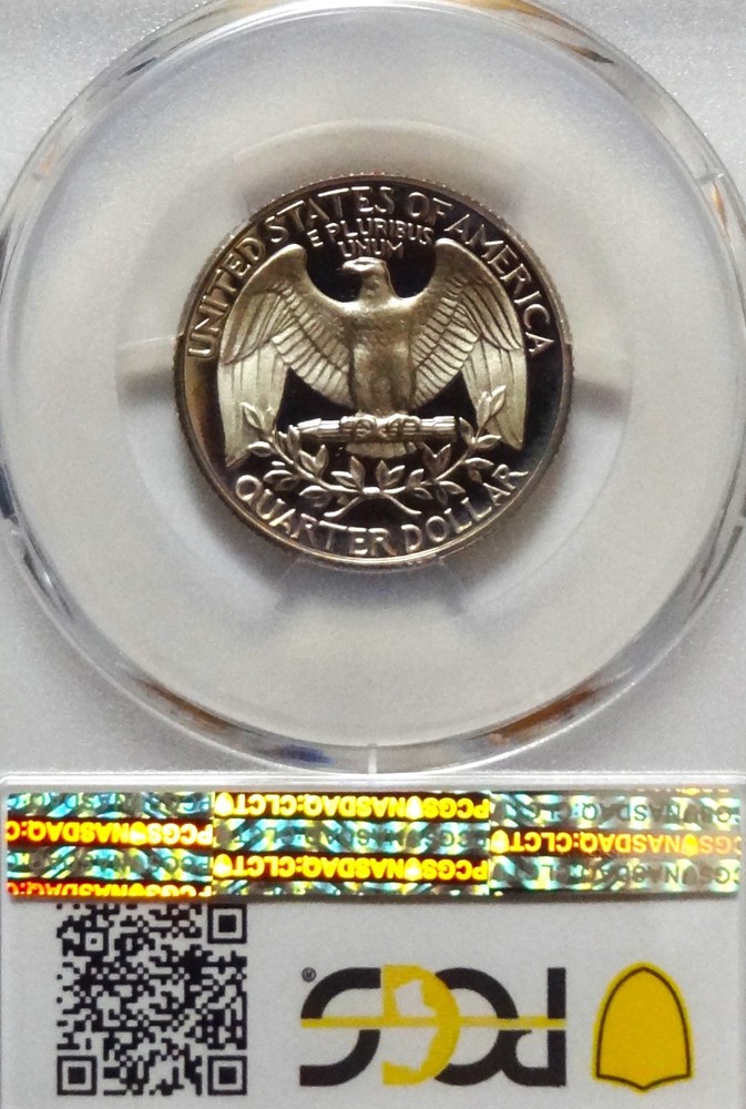 1981-S WASHINGTON TYPE 1 QUARTER PCGS PR70DCAM