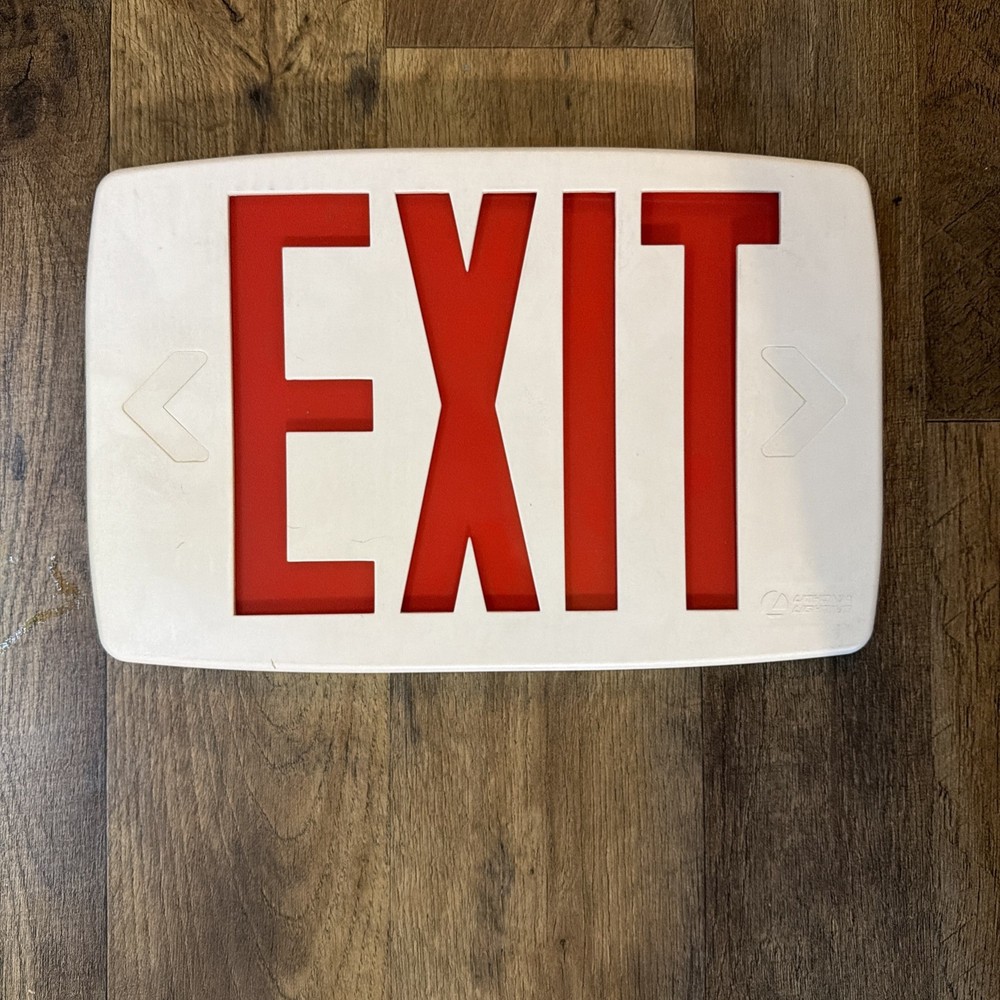 Lithonia Lighting Red Emergency Exit Sign Cover Only