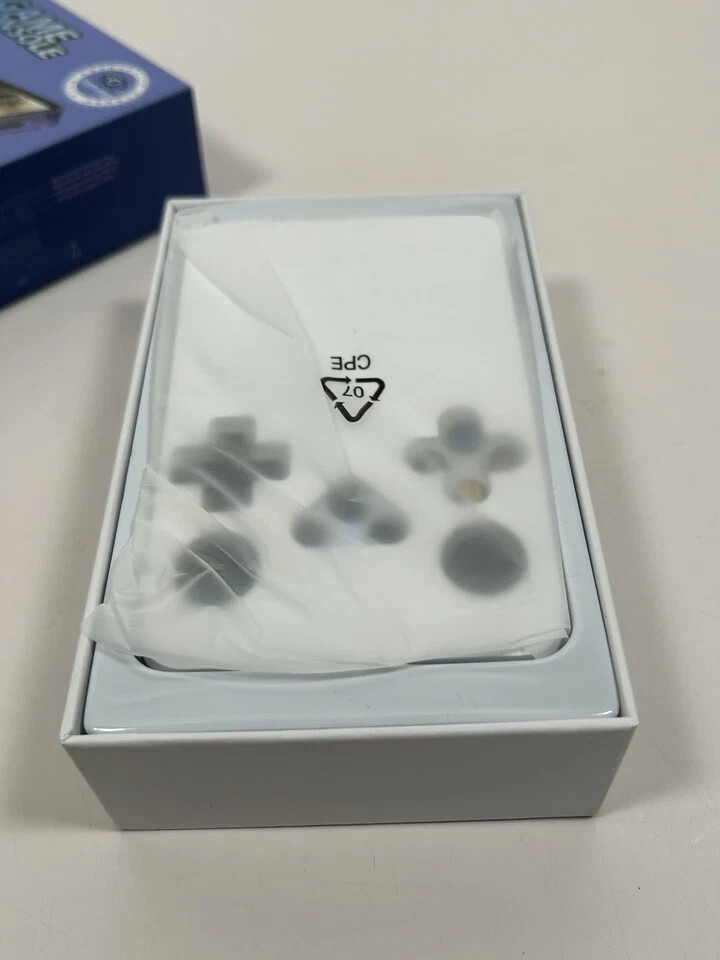 Handheld Game Console, Portable Gaming System, Purple Transparent