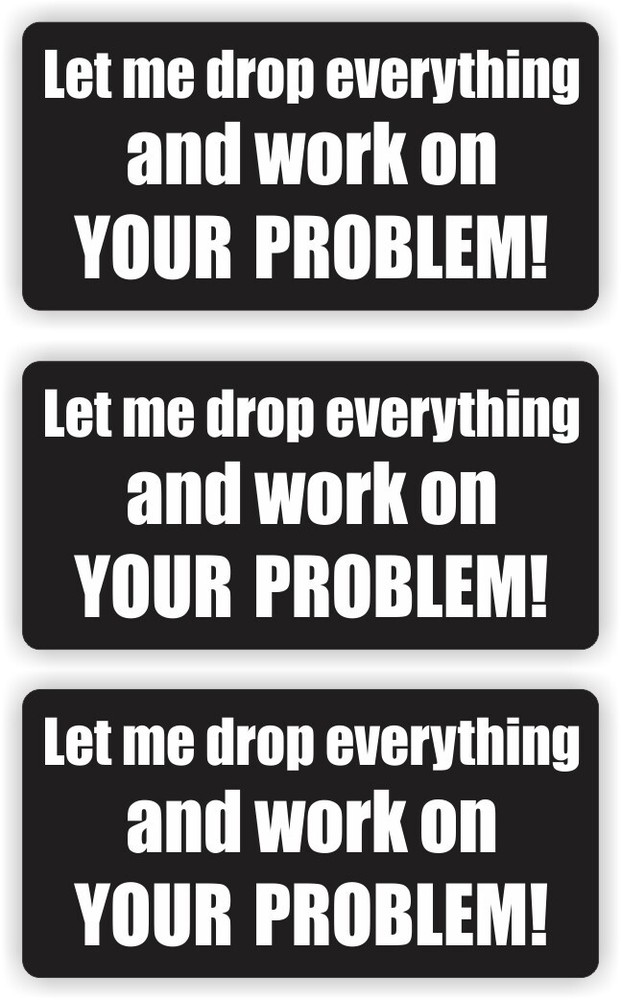 3x - Let Me Drop Everything Funny Hard Hat Stickers | Bump Cap Helmet Decals