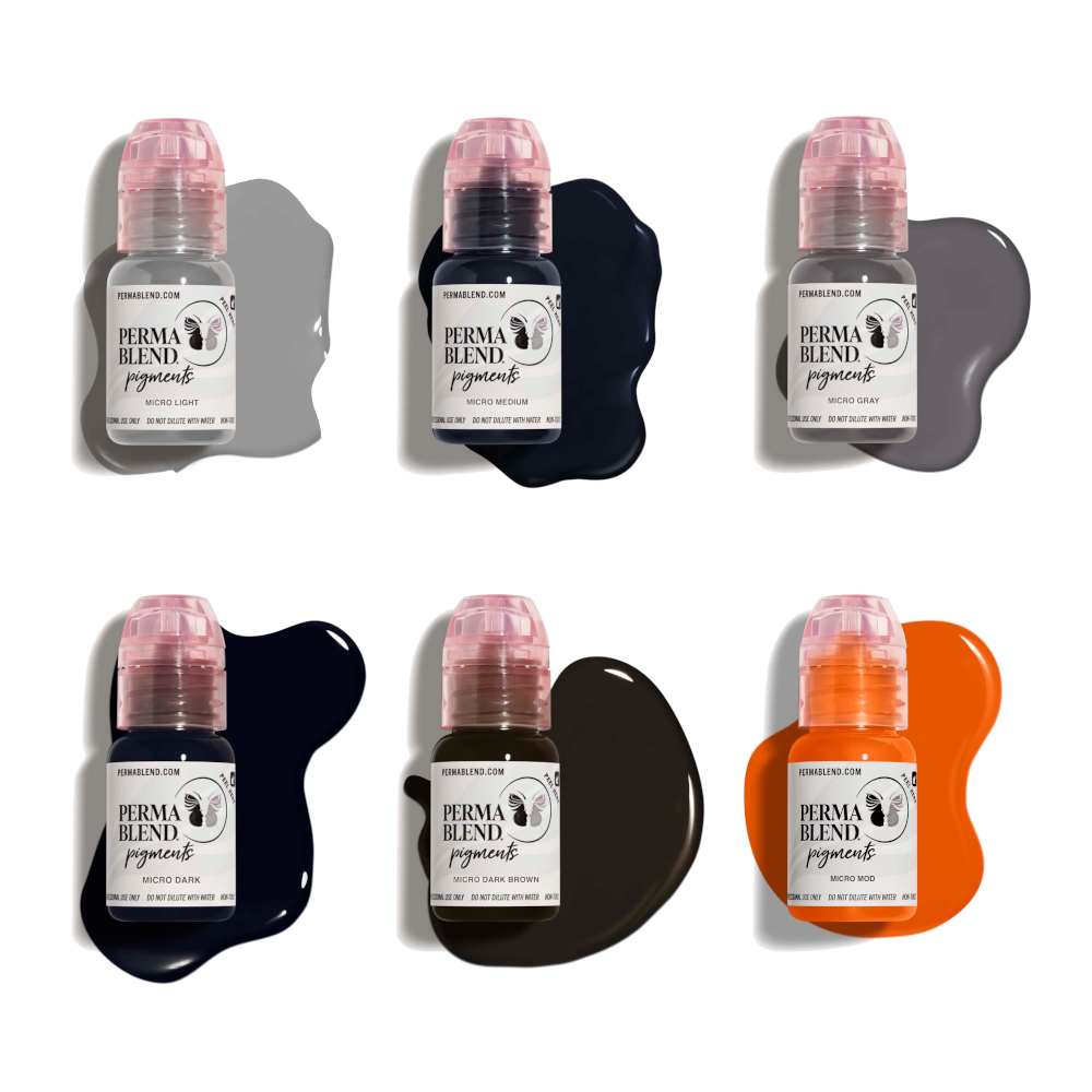 PERMA BLEND Set Kit Permanent Makeup Microblading Pigments Permablend Pigment