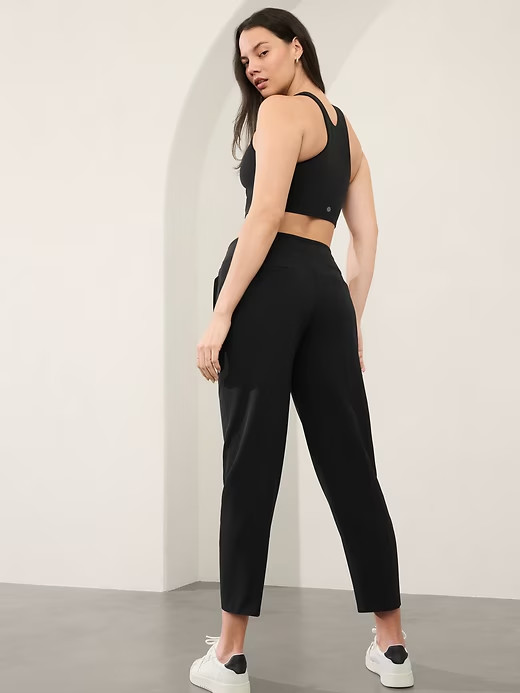 Athleta 2 (XS) Endless High Rise Pant, Black Pull-on Versatile Ankle Pants NWT