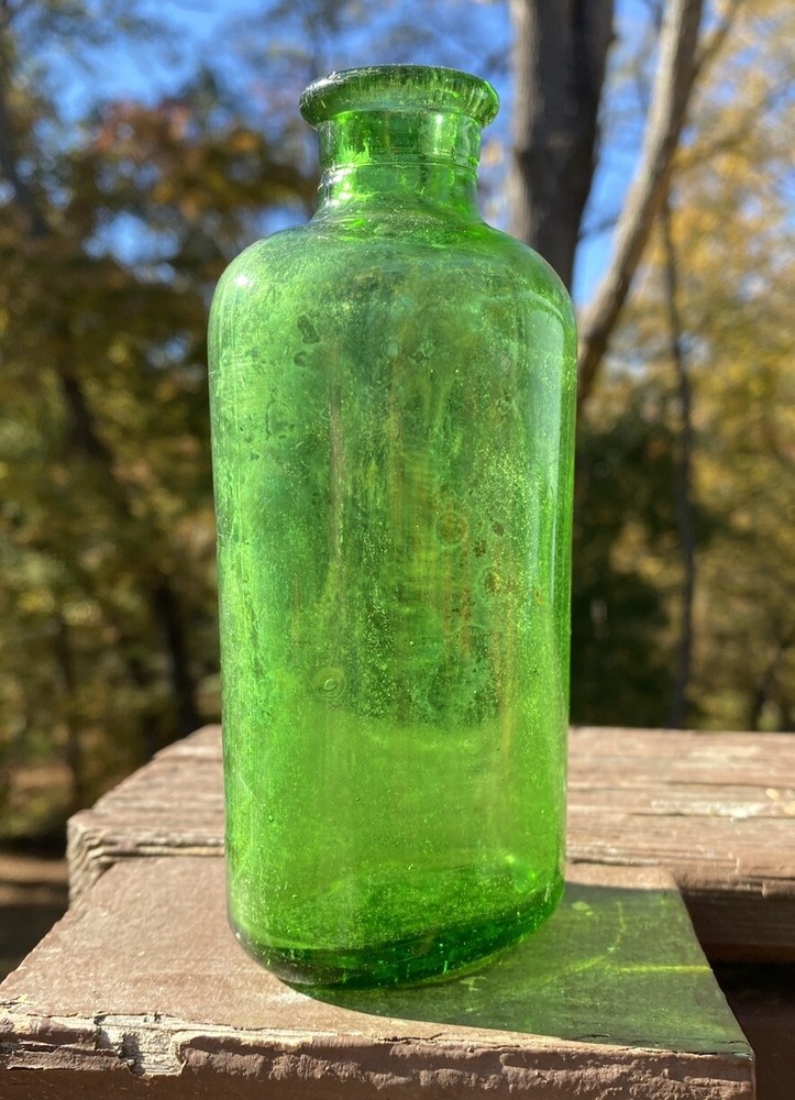 Green Owens Cork Top Bottle