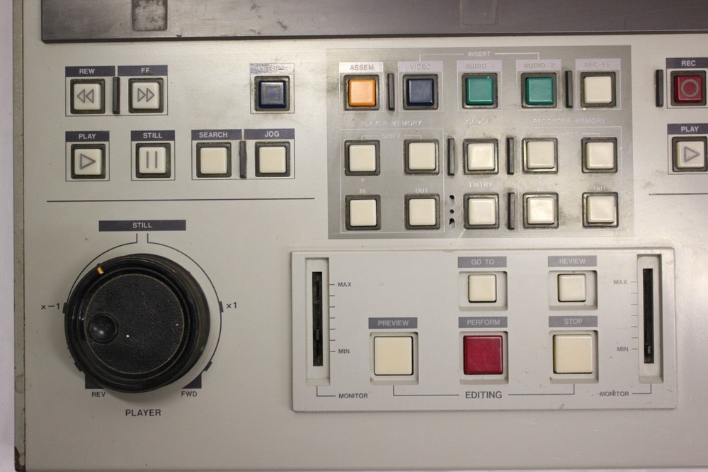 JVC RM-G810U EDITING CONTROL UNIT PARALLEL EDITING CONTROLLER UNTESTED