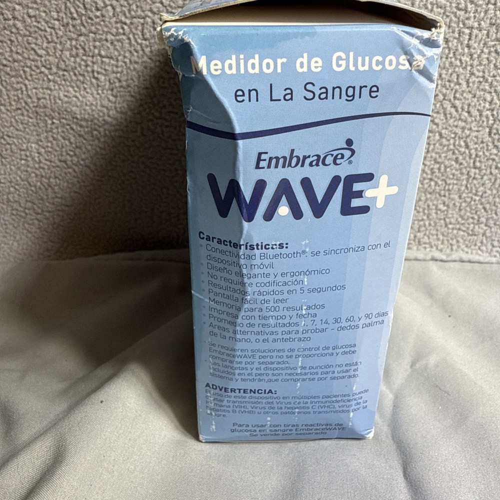 Embrace WAVE+ Bluetooth Diabetes Testing Kit