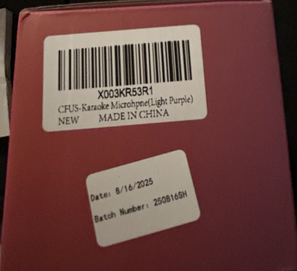 Light Purple Wireless Karaoke Microphone