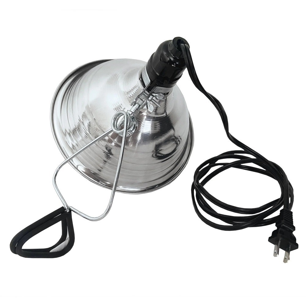 Aluminum Clamp Light 150 Watt Max E26 Socket Work Light with Guard for Workshop