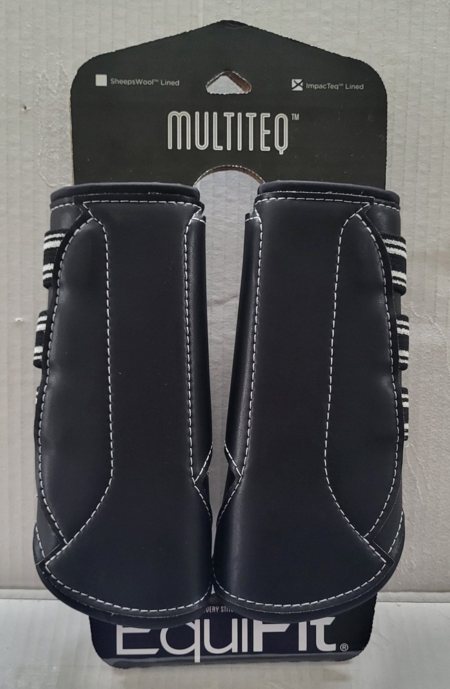 Equifit MultiTeq Front Boots W/ ImpacTeq Technology - Large - Black