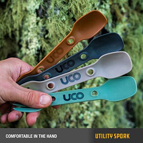 2 Pack Utility Spork Combo Spoon-Fork Utensil for Camping Backpacking Picnics