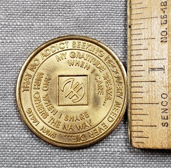 Vintage Token Narcotic Anonymous IV Challenge Coin H64