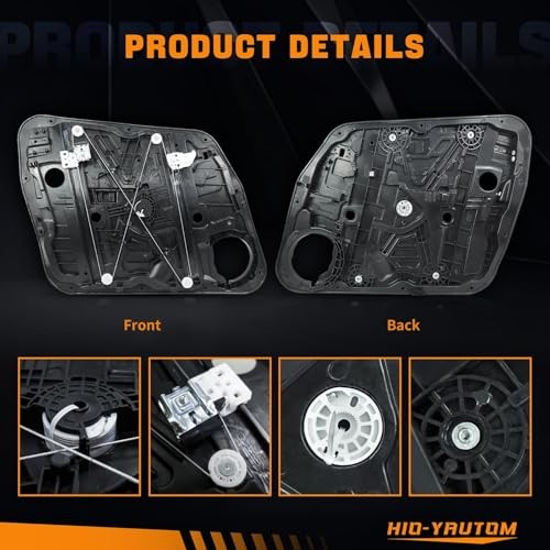 82481-D9010 Front Right Passenger Side Power Window Regulator with Panel