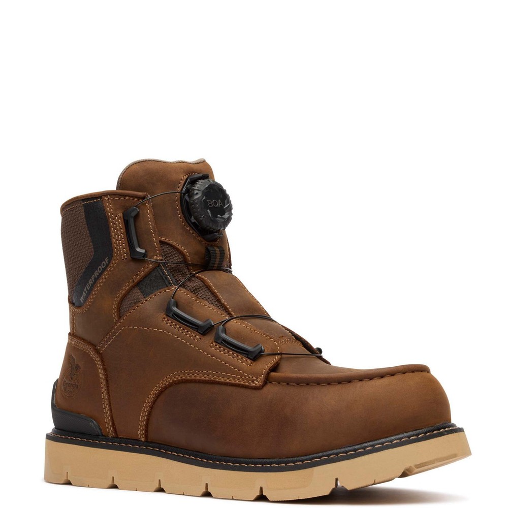 Georgia Boot Carbon Flex 6" BOA® Waterproof Carbon Toe Moc-Toe Work Boot