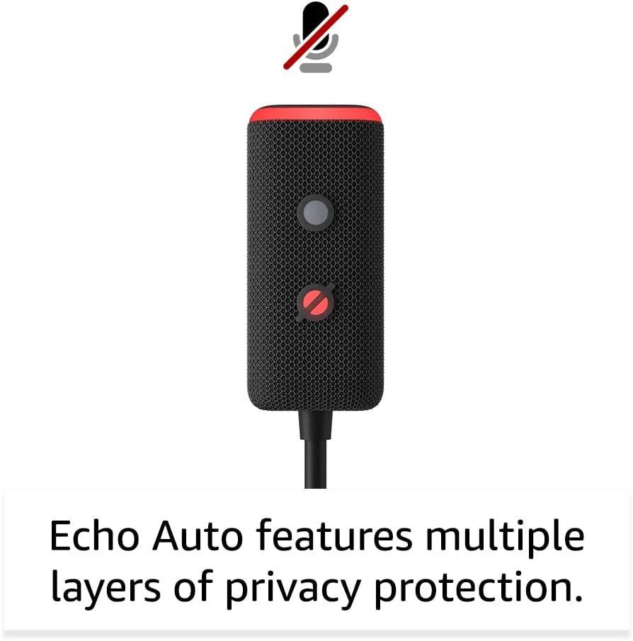 Amazon Echo Auto In Car Smart Speaker With Alexa - Black