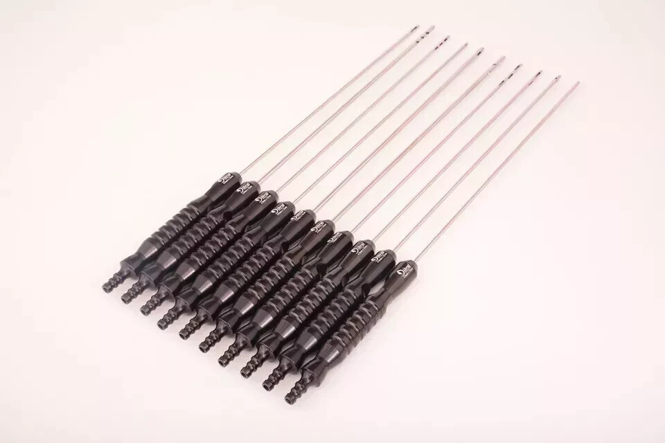 Black & Black Type Fixed handle Cannula 10 Pcs Set