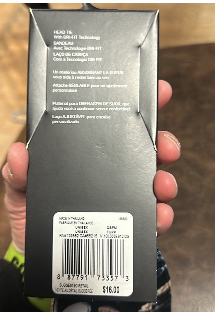 Nike Fly Graphic Head tie: BLACK/PRINTED: NEW WITH TAGS: ONE SIZE
