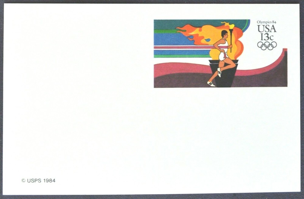 1984 US Sc. #UX102 postal card, 13 cent, mint, sharp corners, excellent shape