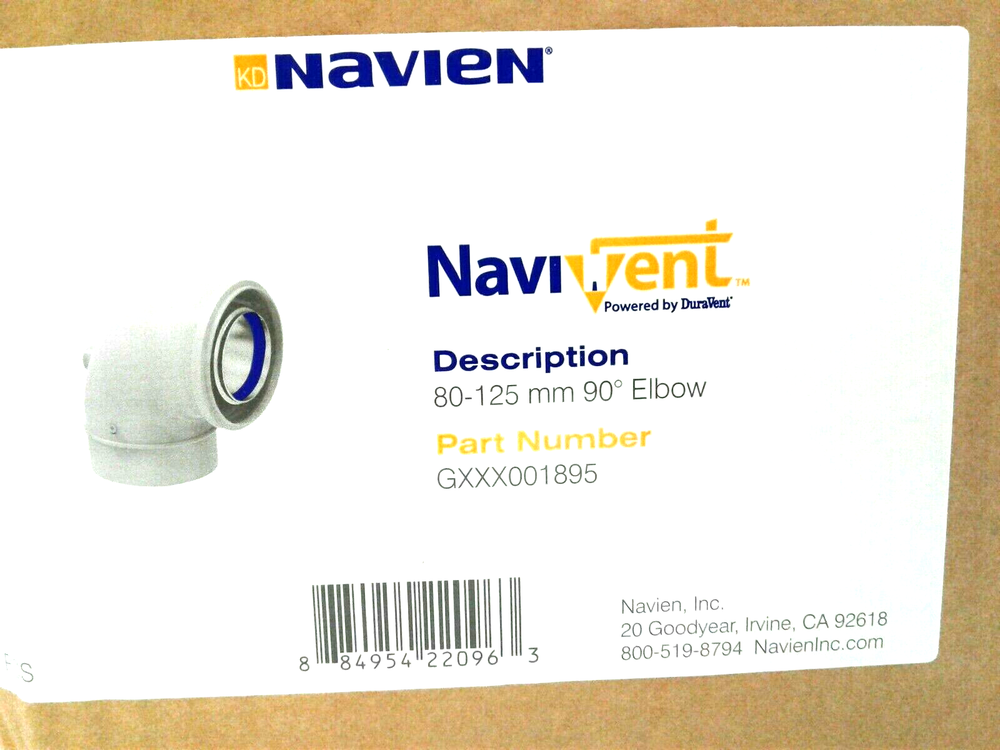 NAVIEN NAVIVENT 80-125mm 90 DEGREE ELBOW GXXX001895