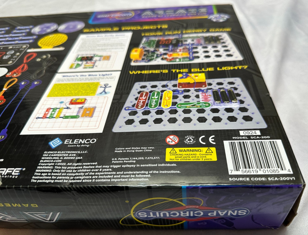 ELENCO Snap Circuits ARCADE Games of Learning STEM Electronics Kit SEALED NEW