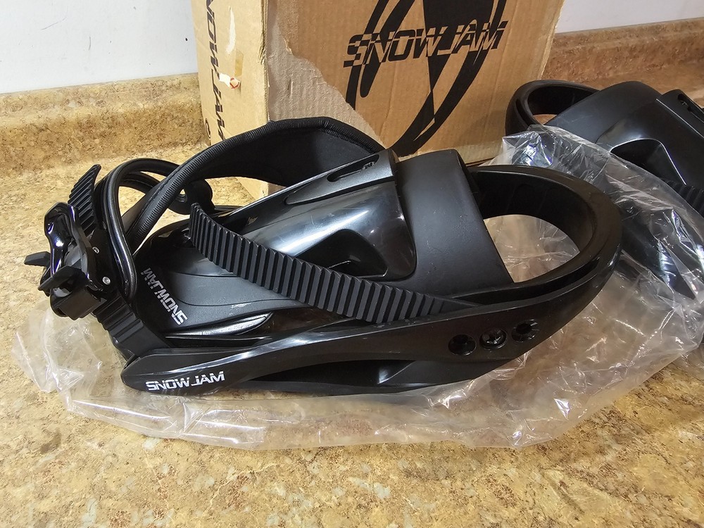 Snowjam Snow Jam Junior Black Snowboard Binding New Open Box (Black)