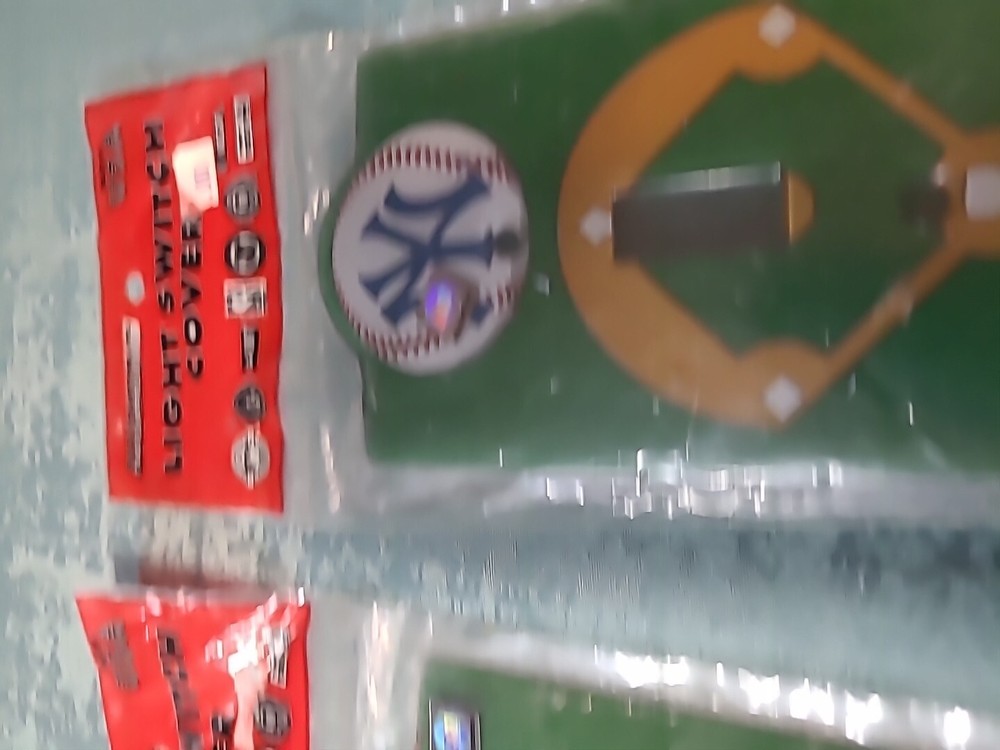 FOUR New York Yankees Light Switch