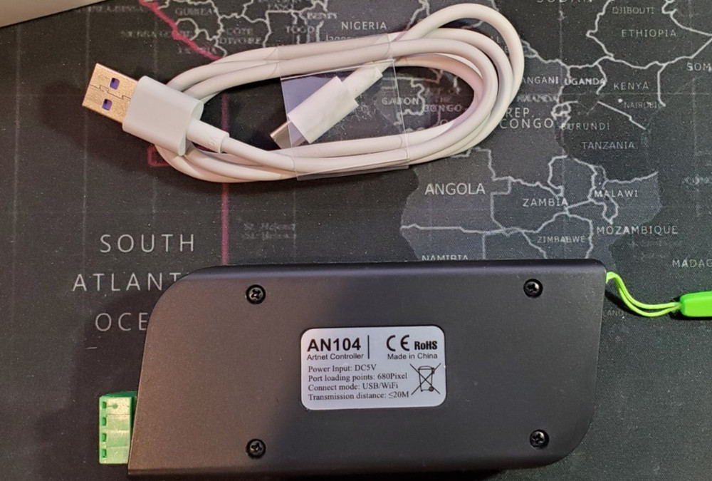 Mini WiFi Art-Net SPI DMX Controller Support ARTNET/Built-in Effect/DMX Code