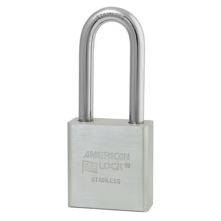 American Lock A5401ka Padlock, Keyed Alike, Long Shackle, Rectangular Stainless