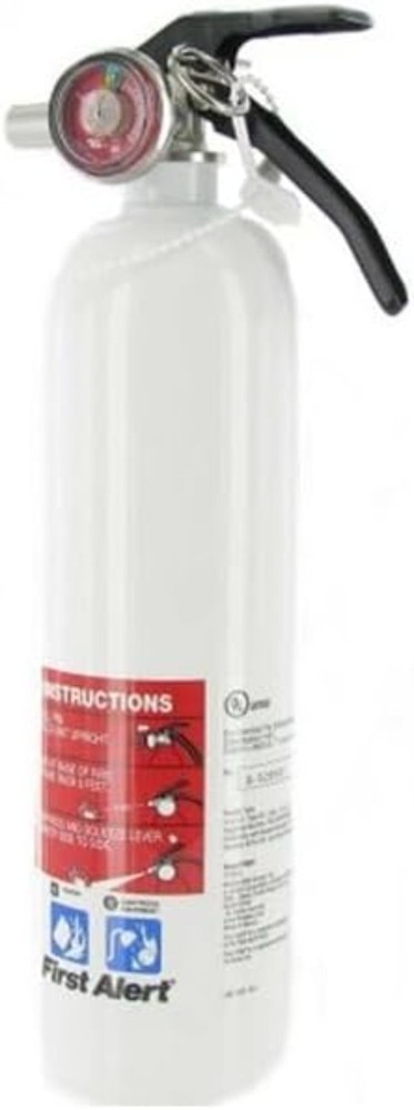 Durable Safety Fire Extinguisher, 5-B:C Rated for Small Fires & Quick Access