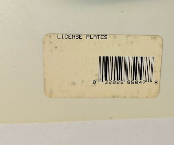 Rusty Wallace Miller Thunderbird License Plate
