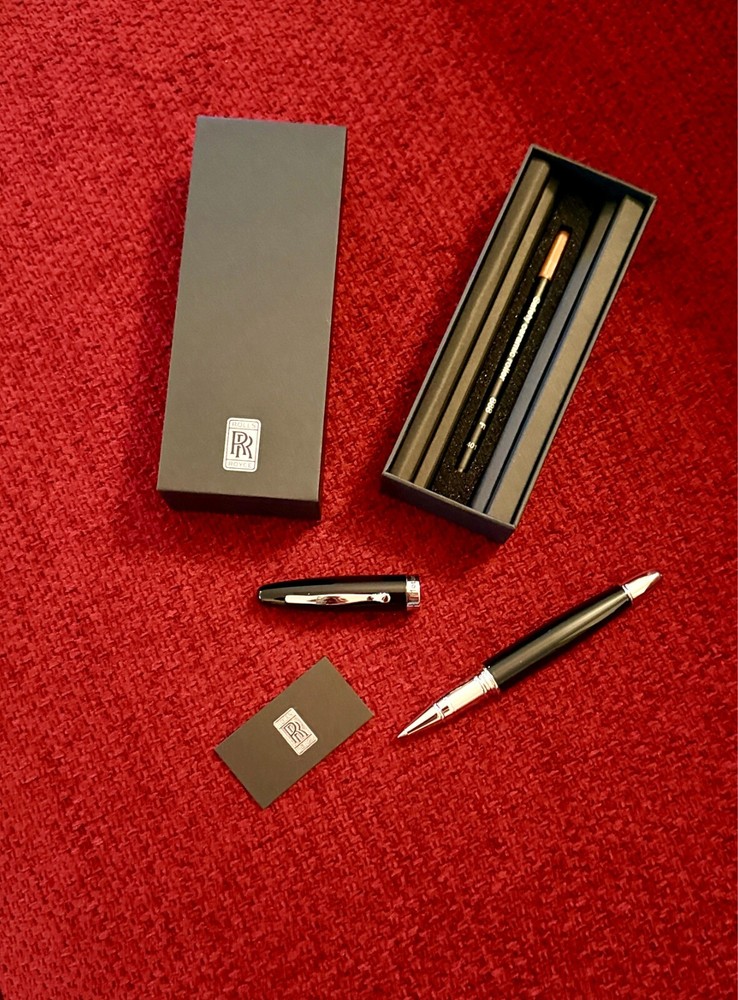 Rolls-Royce Executive Rollerball Pen - New Boxed | Luxury Ad Gift |Refillable