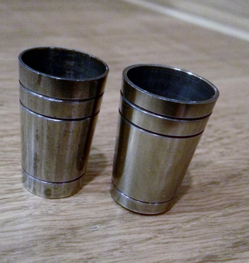 2 x SOLID BRASS 4mm BASE!! "ULTRA" FERRULES for WALKING STICK MAKING. 12 Sizes