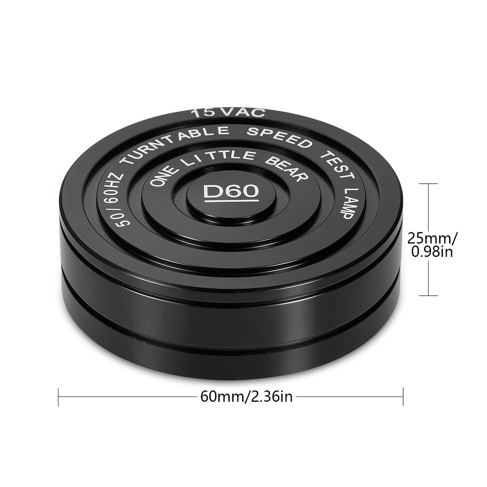 Stroboscopic Speed Strobe Light+Tachometer Disc for Home Turntable LP Records