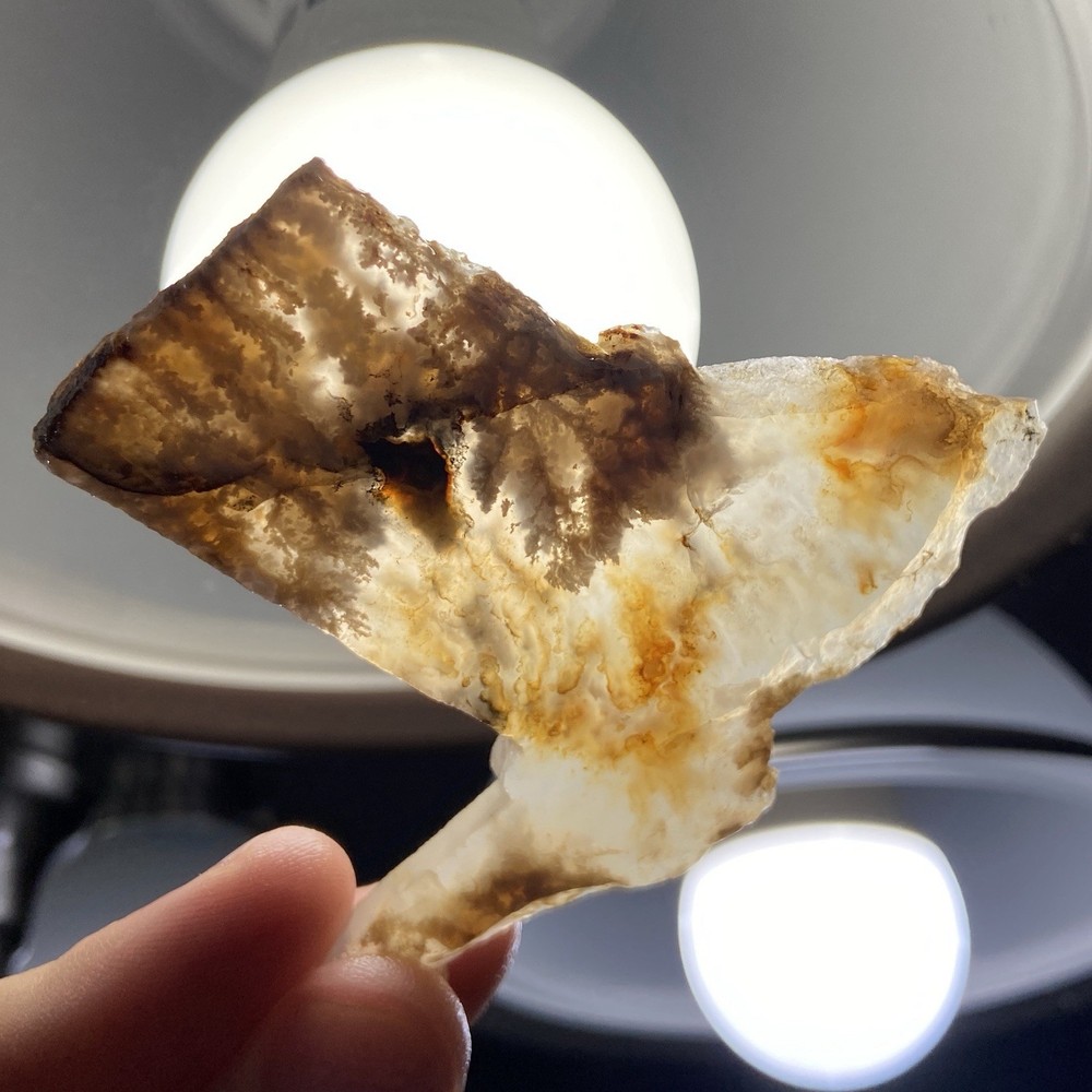 Stinking Water Plume Agate Lapidary Slab