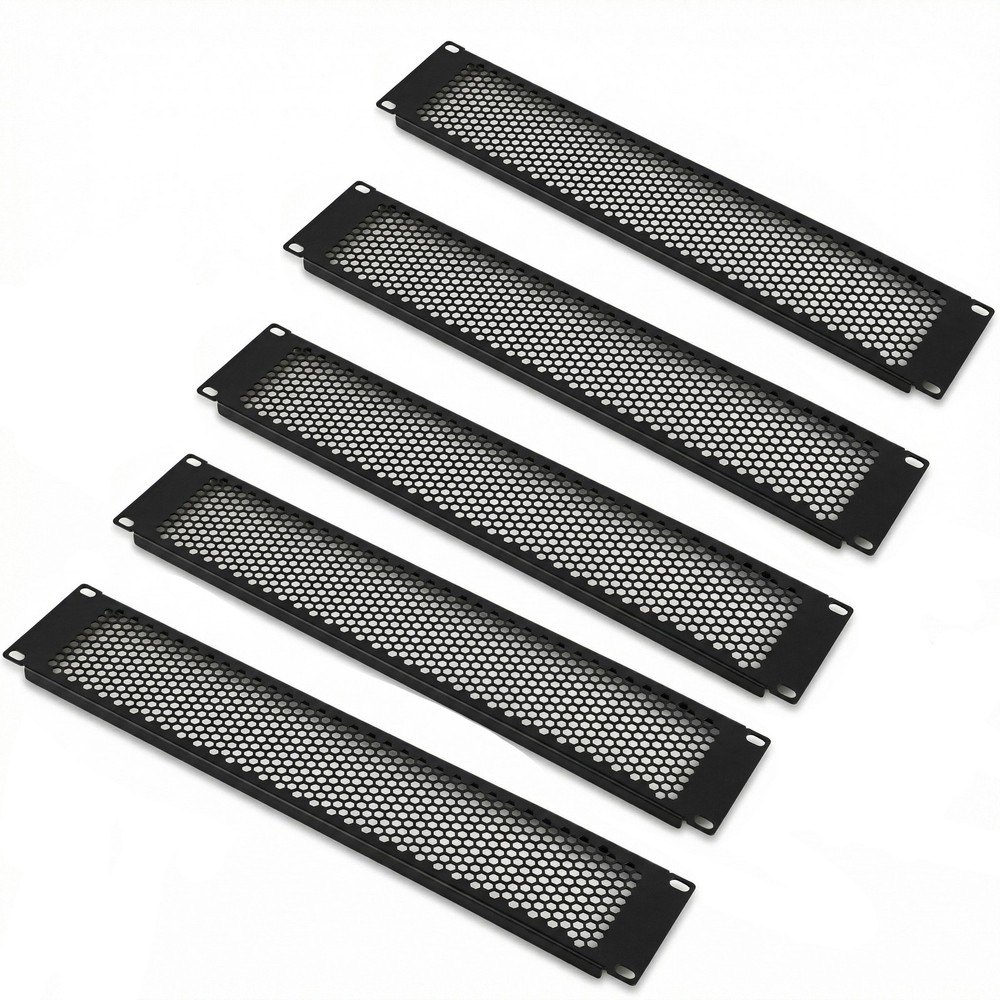 5PCS 1U/2U/4U Blank Rack Mount Panel Spacer with Venting for 19'' Server Rack