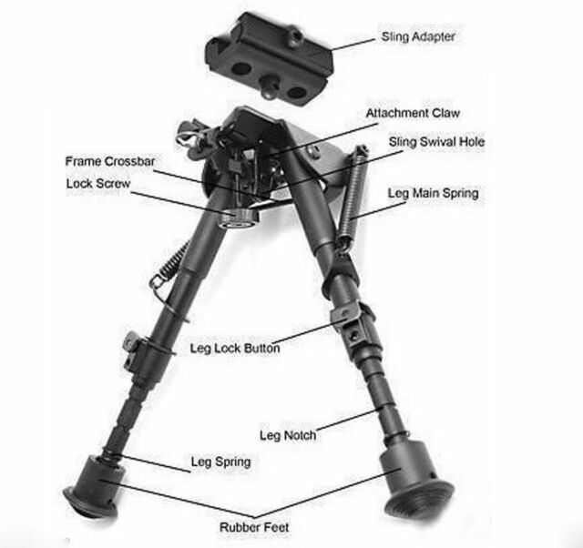 Harris Bipod Adapter Universal Barrel Clamp
