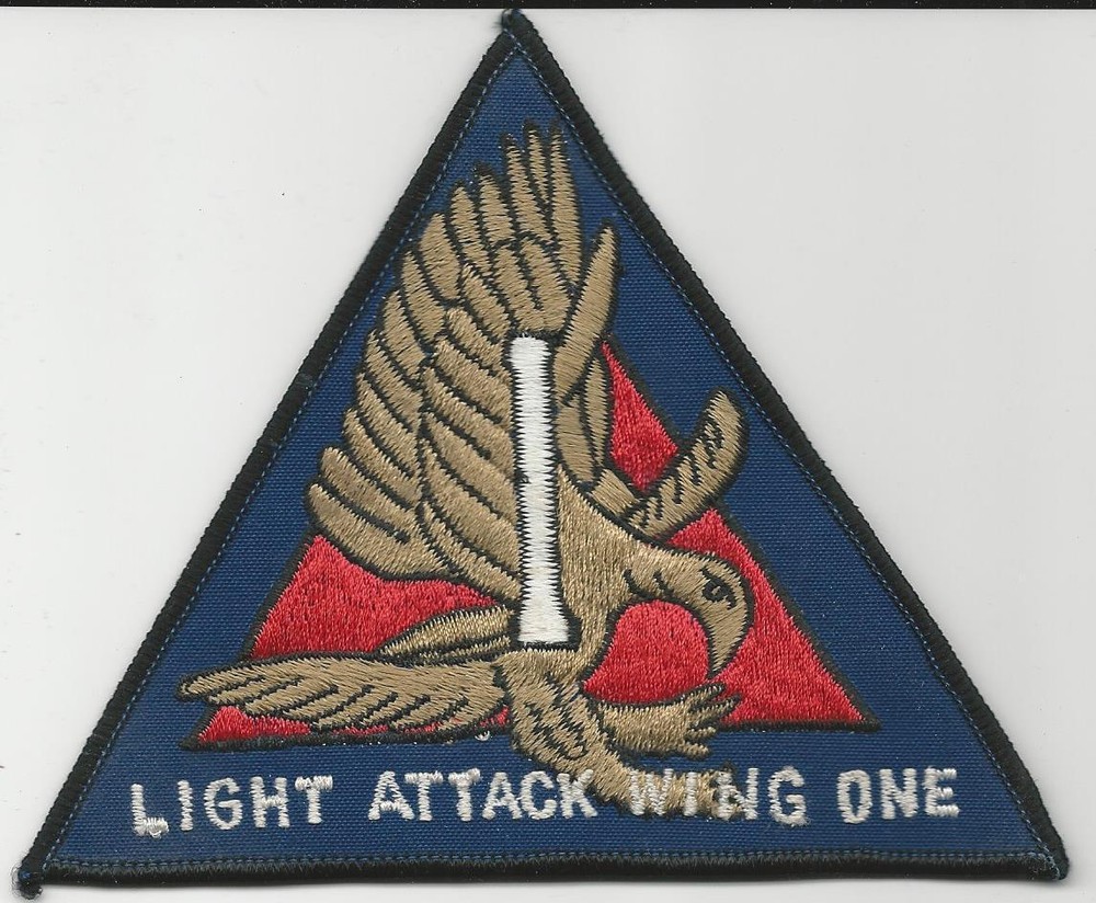 Light Attack Wing One (Large)  (US Navy Squadron Patch) (1980's)