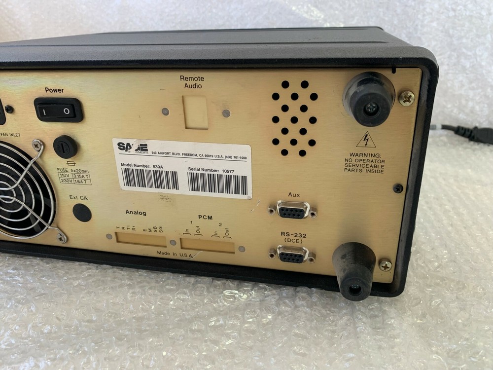 SAGE 930A Communications Test Set Used